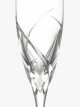 Cut Crystal Glass Champagne Flutes, 160ml, Set of 2, Clear