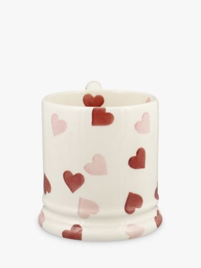 Pink Hearts Mug, Pink, 300ml